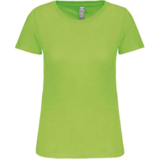 KARIBAN Női organikus kereknyakú rövid ujjú póló, Kariban KA3026IC, Lime-2XL