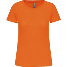 KARIBAN Női organikus kereknyakú rövid ujjú póló, Kariban KA3026IC, Orange-S