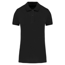 KARIBAN Női organikus piké pamut póló KA2026, Black-XL