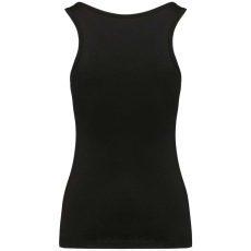 KARIBAN Női organikus ujjatlan póló KA3024IC, Black-L