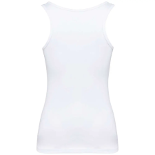 KARIBAN Női organikus ujjatlan póló KA3024IC, White-XL női póló