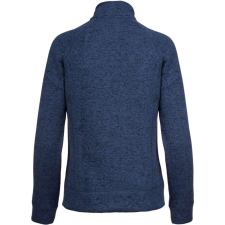 KARIBAN Női poliészter cipzáras dzseki, Kariban KA9107, Navy Melange-XS női pulóver, kardigán
