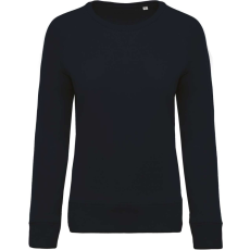 KARIBAN Női raglános organikus környakas pulóver, Kariban KA481, Navy-XS