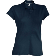 KARIBAN Női rövid ujjú galléros piké póló, Kariban KA242, Dark Grey-XL női póló