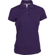 KARIBAN Női rövid ujjú galléros piké póló, Kariban KA242, Purple-S