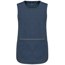 KARIBAN Női tunika nagy zsebbel, Kariban KA822, Blue Jean-S/M munkaruha