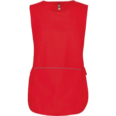KARIBAN Női tunika nagy zsebbel, Kariban KA822, Red-S/M