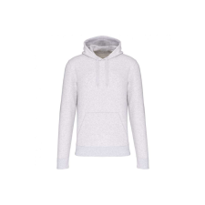 KARIBAN organikus féfi kapucnis pulóver KA4027, Ash Heather-S férfi pulóver, kardigán