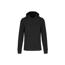 KARIBAN organikus féfi kapucnis pulóver KA4027, Black-2XL férfi pulóver, kardigán