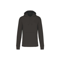 KARIBAN organikus féfi kapucnis pulóver KA4027, Dark Grey-M