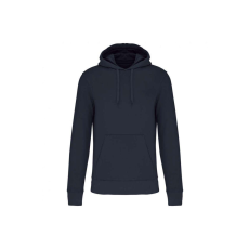 KARIBAN organikus féfi kapucnis pulóver KA4027, Deep Blue-2XL