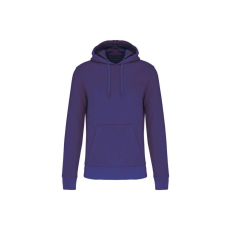 KARIBAN organikus féfi kapucnis pulóver KA4027, Deep Purple-2XL
