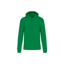 KARIBAN organikus féfi kapucnis pulóver KA4027, Kelly Green-2XL férfi pulóver, kardigán