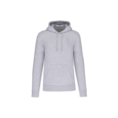 KARIBAN organikus féfi kapucnis pulóver KA4027, Oxford Grey-L