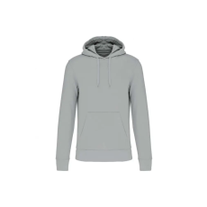 KARIBAN organikus féfi kapucnis pulóver KA4027, Snow Grey-4XL