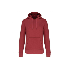 KARIBAN organikus féfi kapucnis pulóver KA4027, Terracotta Red-XL