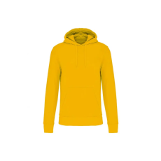 KARIBAN organikus féfi kapucnis pulóver KA4027, Yellow-XL