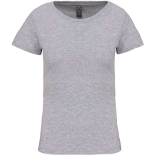 KARIBAN organikus kereknyakú rövid ujjú Női póló KA3026IC, Oxford Grey-XS női póló