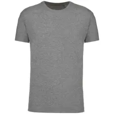 KARIBAN organikus rövid ujjú férfi póló KA3025IC, Grey Heather-XL férfi póló