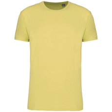 KARIBAN organikus rövid ujjú férfi póló KA3025IC, Lemon Yellow-M