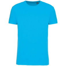 KARIBAN organikus rövid ujjú férfi póló KA3025IC, Sea Turquoise-S
