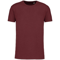 KARIBAN organikus rövid ujjú férfi póló KA3025IC, Wine Heather-M