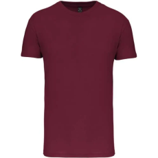 KARIBAN organikus rövid ujjú férfi póló KA3025IC, Wine-XL
