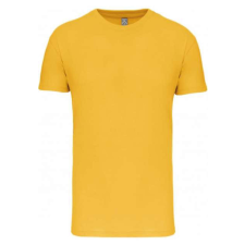 KARIBAN organikus rövid ujjú férfi póló KA3025IC, Yellow-XL férfi póló