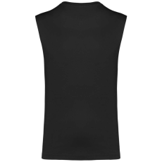 KARIBAN organikus széles vállú ujjatlan férfi póló KA3022IC, Black-2XL