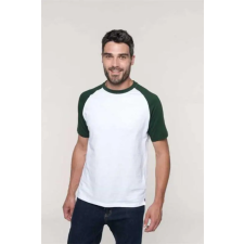 KARIBAN Póló Kariban baseball férfi férfi (100%pamut 165g/m2) white/navy, 2XL munkaruha