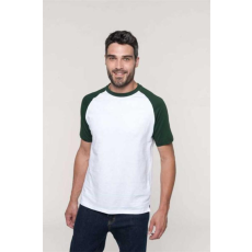 KARIBAN Póló Kariban baseball férfi férfi (100%pamut 165g/m2) white/royal blue, M