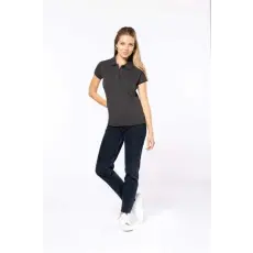KARIBAN Póló Kariban Brooke galléros női női (95%pamut 5%elasztán 220g/m2) white, XS