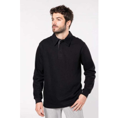 KARIBAN Póló Kariban férfi, black/dark grey, L