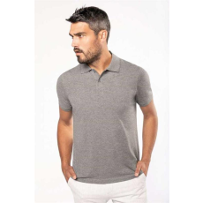 KARIBAN Póló Kariban férfi, grey heather, L