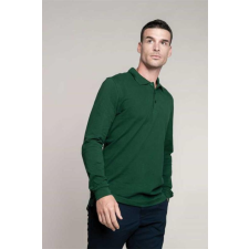 KARIBAN Póló Kariban férfi hosszú újju férfi (100% pamut) kelly green, 2XL munkaruha