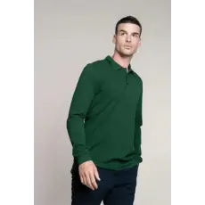 KARIBAN Póló Kariban férfi hosszú újju férfi (100% pamut) oxford grey, L
