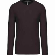 KARIBAN Póló Kariban férfi hosszú ujjú kereknyakú (180g/m2) dark grey, L munkaruha