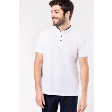 KARIBAN Póló Kariban férfi, navy/white, S munkaruha