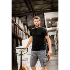 KARIBAN Póló Kariban férfi rövid ujjú kerek nyakú férfi, black, M