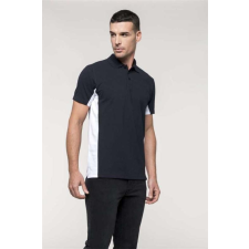 KARIBAN Póló Kariban galléros férfi férfi (65%poliészter 35%pamut) red/black, L munkaruha