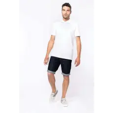 KARIBAN Póló Kariban Mike galléros férfi férfi (95%pamut 5%elasztán 220g/m2) dark grey, L