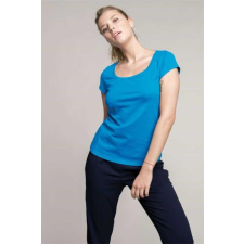 KARIBAN Póló Kariban női rövid ujjú női (100%pamut 180g/m2) navy, 3XL munkaruha