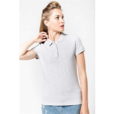 KARIBAN Póló Kariban női, slub grey heather, L munkaruha