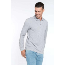 KARIBAN Pólóing Kariban férfi hosszú ujjú férfi, light royal blue, M munkaruha