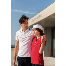 KARIBAN Pólóing Kariban női rövid ujjú női, navy/white/red, L munkaruha