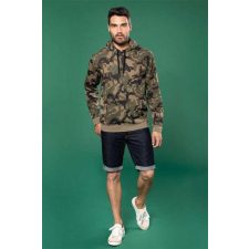 KARIBAN Pulóver Kariban férfi férfi, grey camouflage, M munkaruha