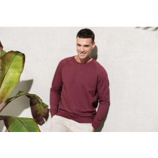 KARIBAN Pulóver Kariban férfi kereknyakú hosszú ujjú férfi (300g/m2) red, 3XL munkaruha