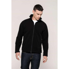 KARIBAN Pulóver Kariban Marco polár férfi cipzáras unisex (100%poliészter 350g/m2) black, L