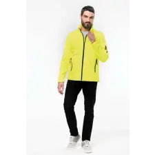 KARIBAN Pulóver Kariban softshell férfi cipzáras (300g/m2) dark chocolate, 2XL munkaruha