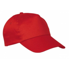 KARIBAN Sapka Kariban gyerek 5 paneles (100%pamut 155g/m2) red